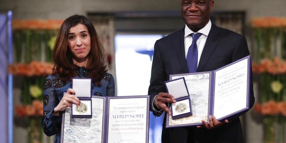 Ganadores de Nobel de la Paz piden fin a violencia sexual
