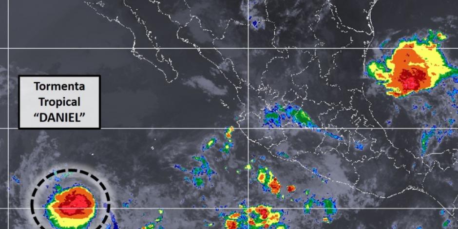 Tormenta tropical Daniel se forma en el Océano Pacífico