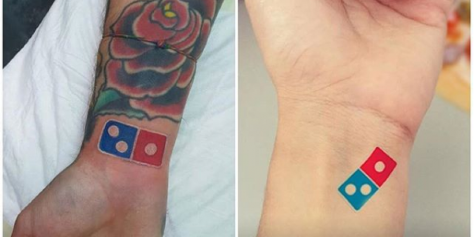 FOTOS: Domino's ofrece 100 años de pizzas gratis por tatuarse su logo