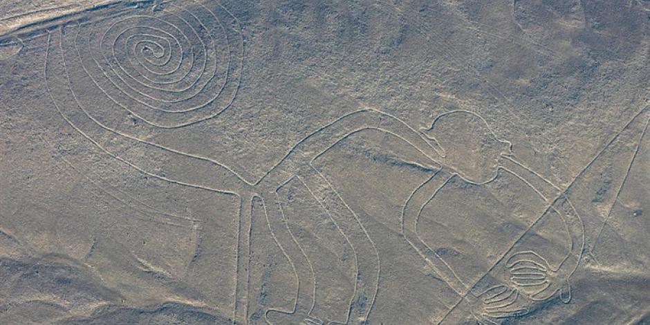 Con drones hallan en Perú 50 dibujos trazados en el desierto de Nazca