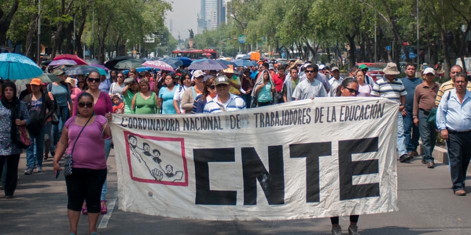 Este lunes la CNTE prevé bloqueos, marchas y plantones en la CDMX