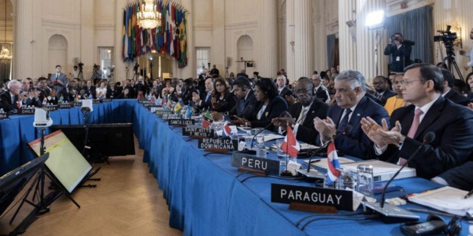 Con objeción de Venezuela, inicia Asamblea de la OEA
