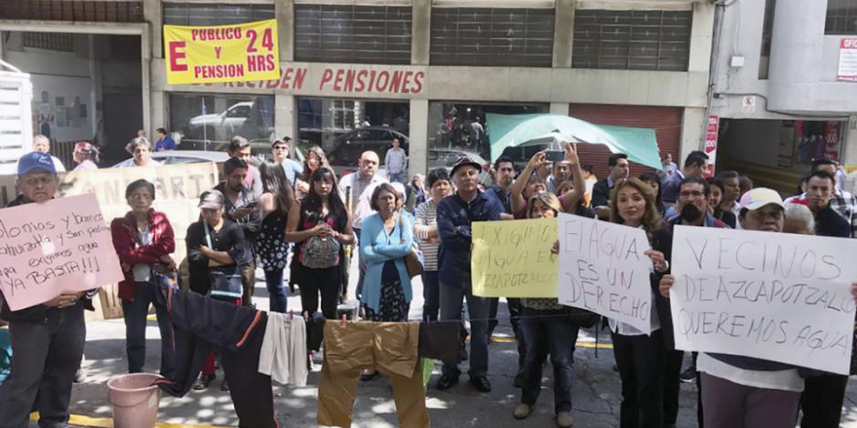 Se agrava la crisis de agua en Azcapotzalco