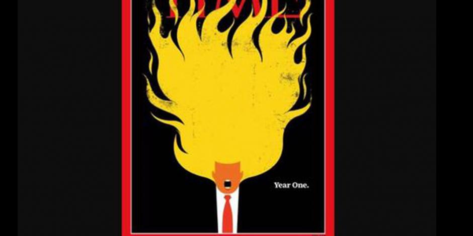 TIME dedica su portada a Trump con “Fuego y Furia”
