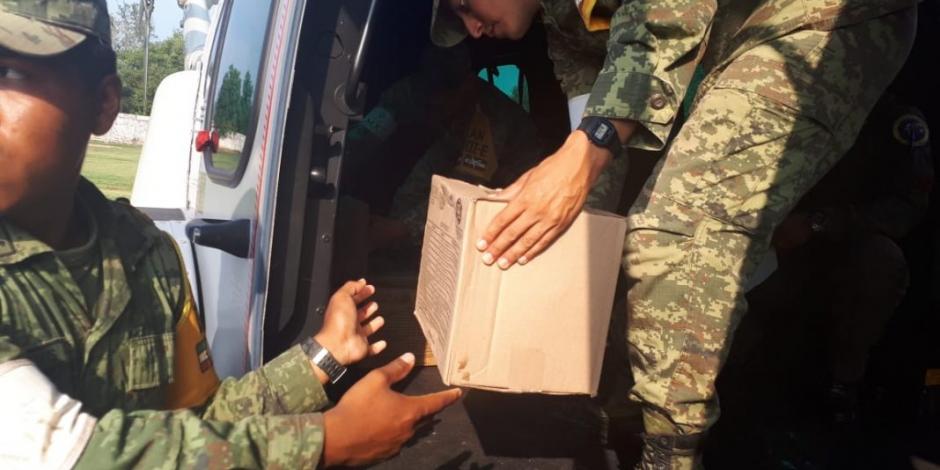 FOTOS: Lleva Ejército mexicano ayuda a zonas más alejadas de Nayarit