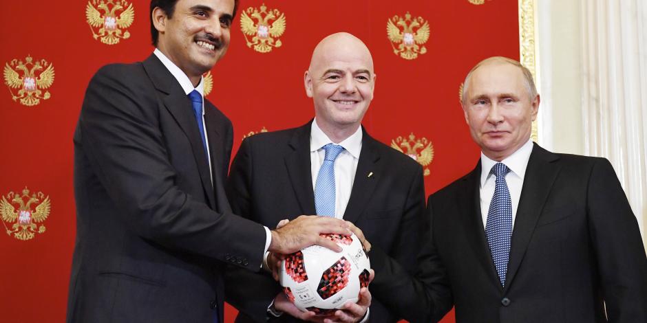 Putin entrega la estafeta para el Mundial Qatar 2022