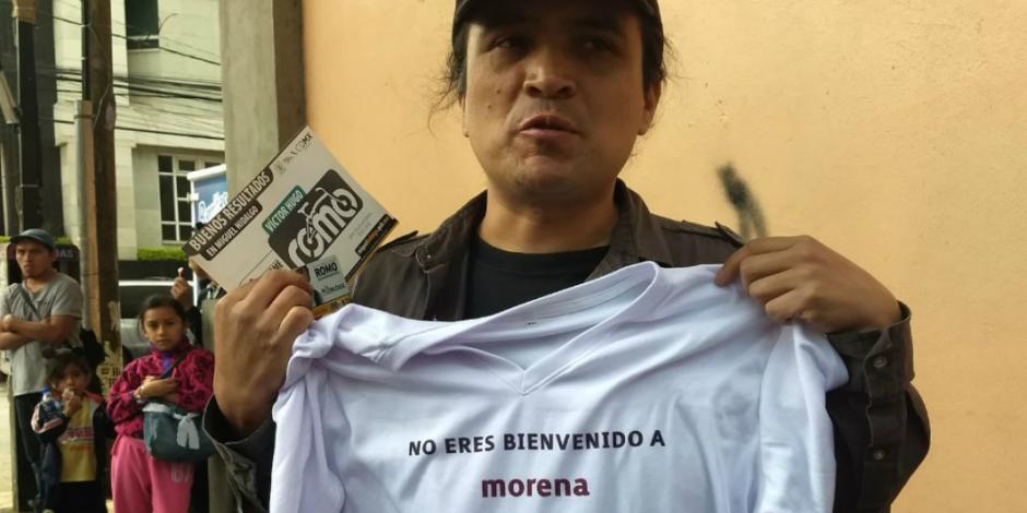 Morenistas rechazan a Víctor Hugo Romo como candidato en Miguel Hidalgo