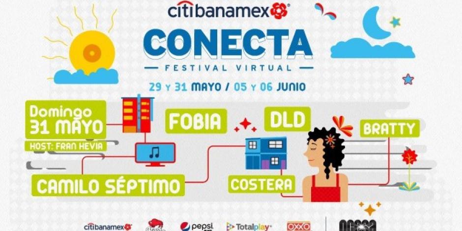 Cartel del Festival Virtual Conecta