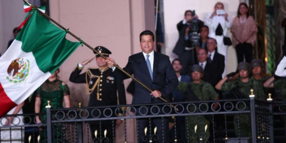 Francisco García encabeza Grito de Independencia en Tamaulipas