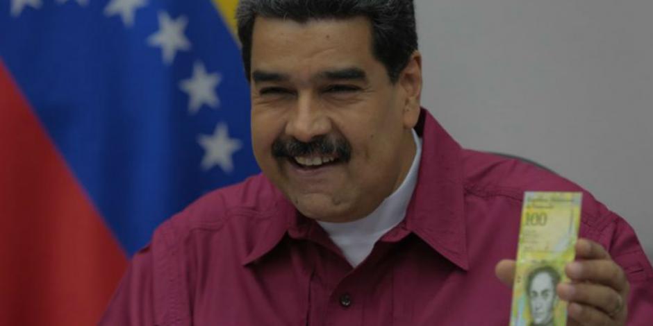 Billete de 100 mil bolívares o la hiperinflación de Venezuela