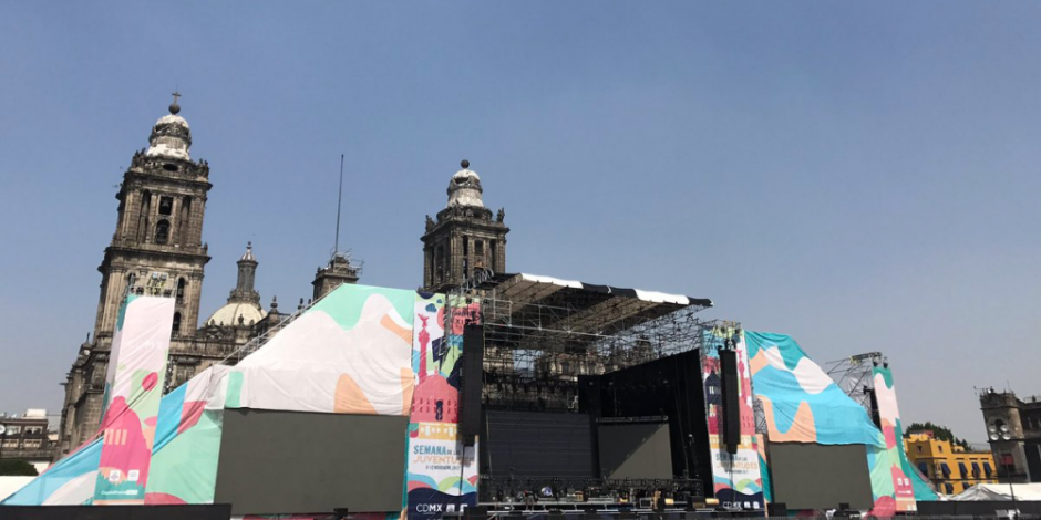 Continúan conciertos masivos en el Zócalo capitalino
