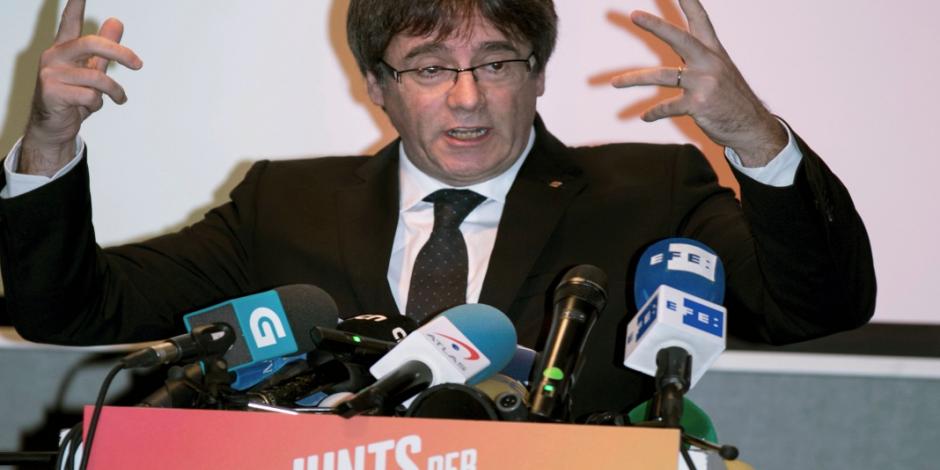 Puigdemont lanza desde Bélgica campaña para elecciones catalanas