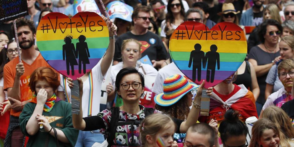 Australia vota "sí" al matrimonio gay