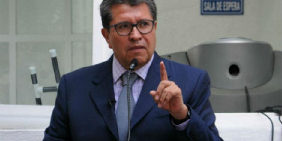 El coordinador de los senadores de Morena, Ricardo Monreal