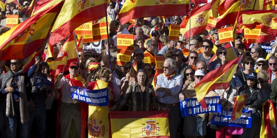 Marchan en Madrid contra independencia de Cataluña