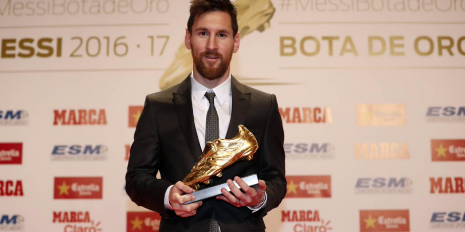 Lionel Messi recibe la cuarta Bota de Oro de su carrera