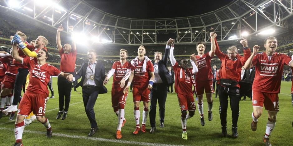 Con goliza, Dinamarca consigue último boleto de la UEFA al Mundial