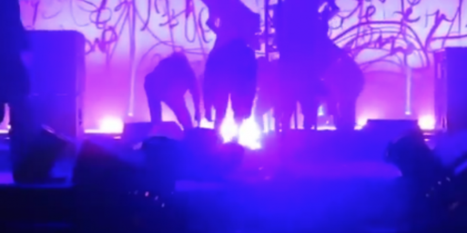 Marilyn Manson suspende shows tras caerle parte del escenario