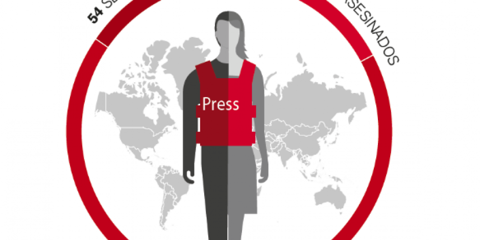 El 2017, la cifra mundial más baja de periodistas muertos violentamente