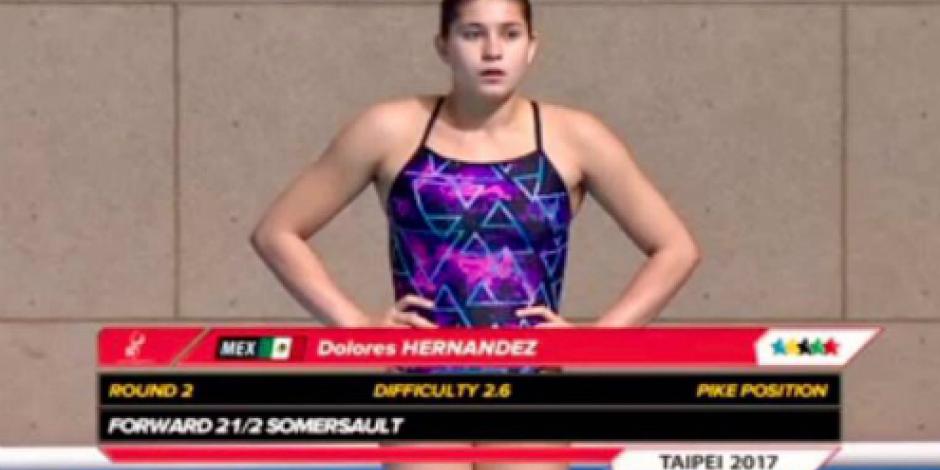 Gana mexicana Dolores Hernández oro en clavados de Universiada Mundial 2017