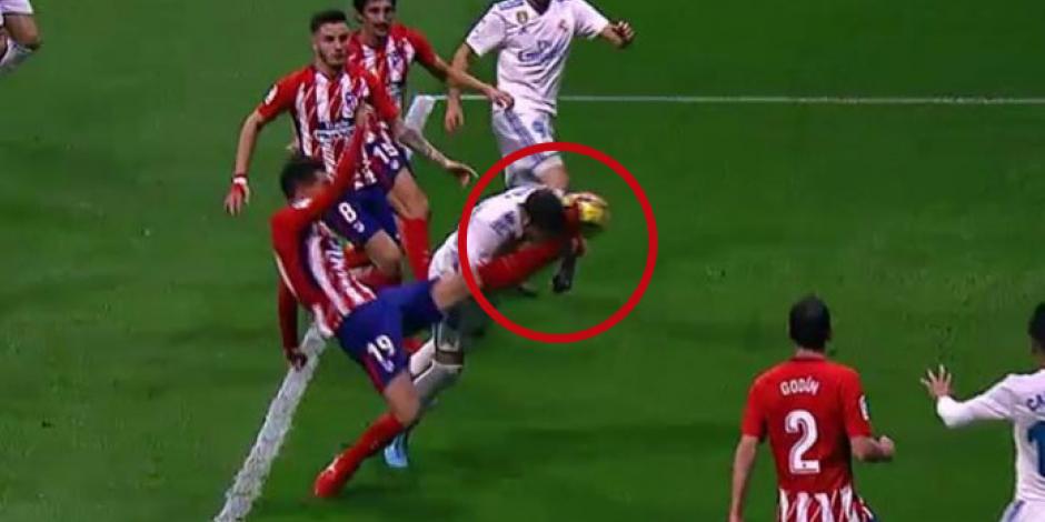 VIDEO: Le rompen la nariz a Sergio Ramos al enfrentar al Atlético
