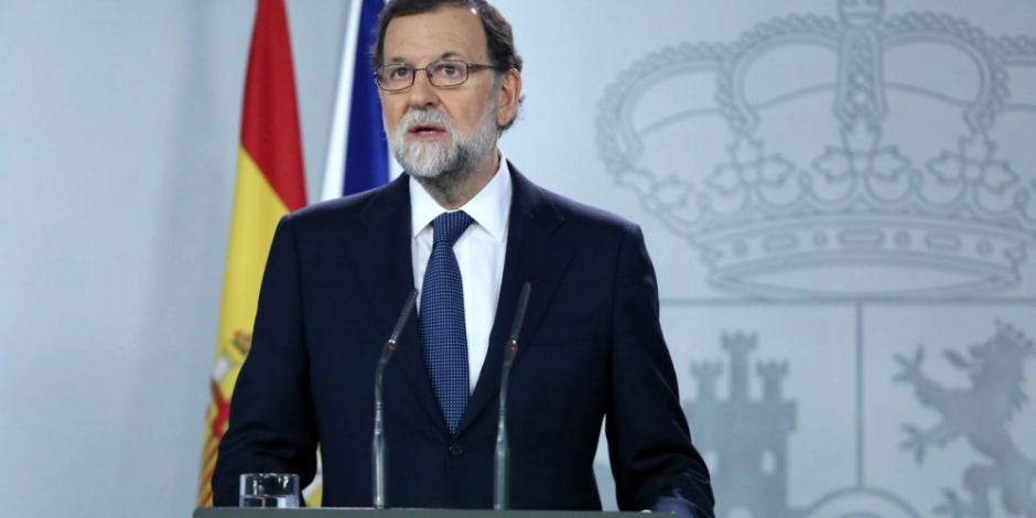 Pide Rajoy a Puigdemont aclarar si mantiene declaración de independencia