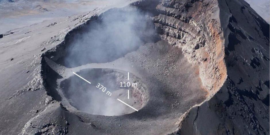 VIDEO: Sobrevuelan el Popo y le hallan nuevo cráter