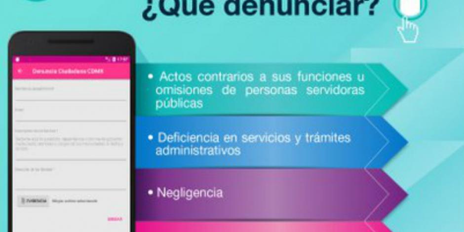 Lanza CDMX app para denunciar a servidores públicos