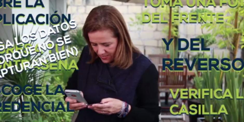 VIDEO: Margarita Zavala se burla de fallas de app del INE