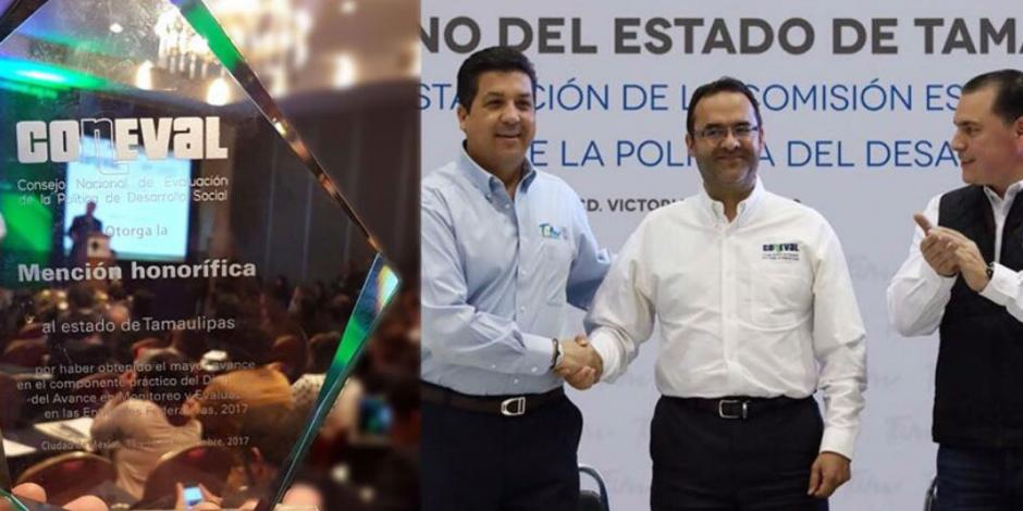 Reconoce Coneval a Tamaulipas por mayor avance en monitoreo