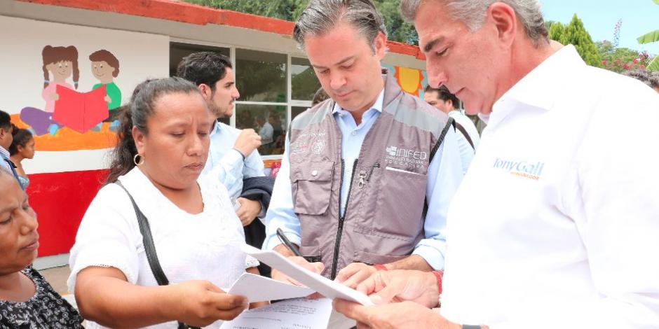 Anuncia Nuño inversión de 1,100 mdp para escuelas dañadas en Puebla