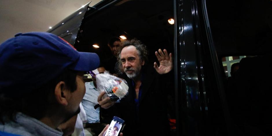 VIDEO: ¡Tim Burton ya está en la Ciudad de México!