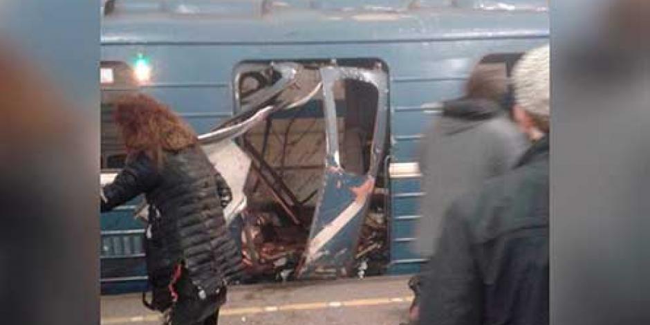 Mueren 10 personas tras explosión en Metro de San Petersburgo, Rusia