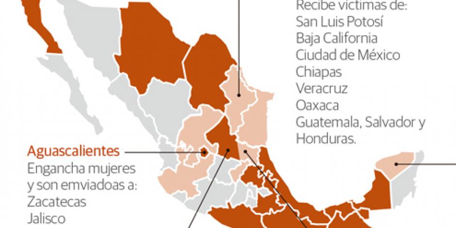 Aguascalientes, SLP, Yucatán y NL, carecen de Fiscalía contra la trata