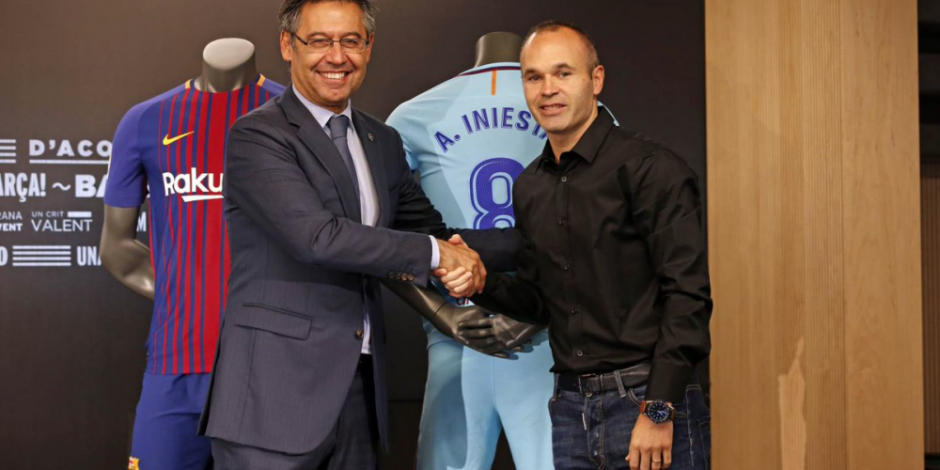 El Barcelona renueva el contrato de Iniesta “de por vida”