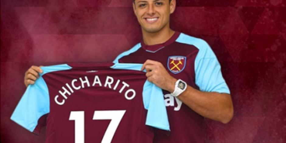 ¡Confirmado! Chicharito portará el "17" con el West Ham