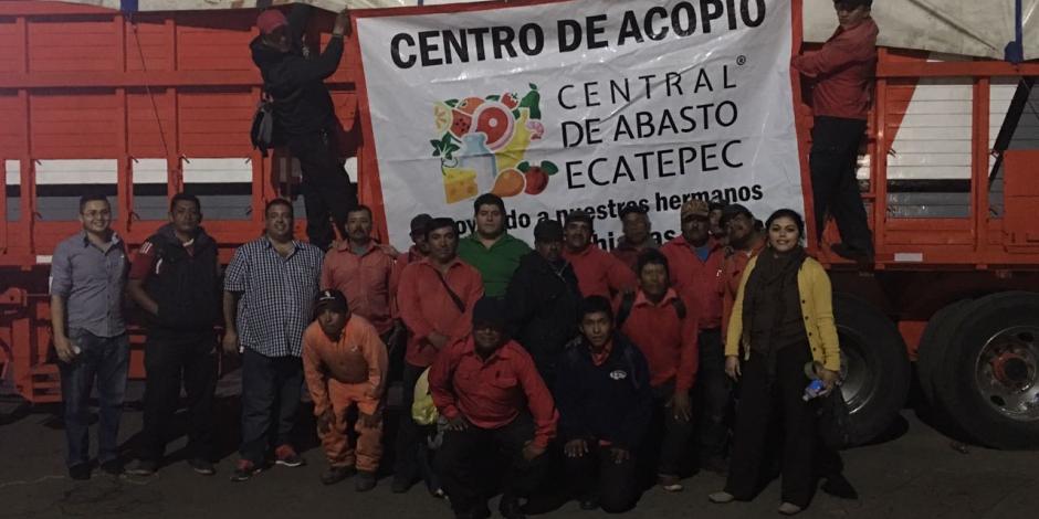 FOTOS: Comerciantes del Edomex envían 35 toneladas de ayuda a Oaxaca