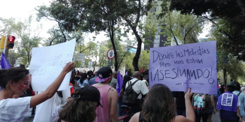VIDEO: Marchan en la CDMX por el asesinato de Mara Castilla