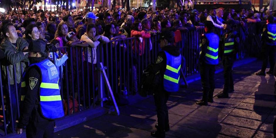 En la CDMX más de 20 mil policías vigilarán las calles por festejos de Año Nuevo