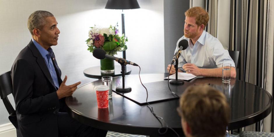 Príncipe Harry entrevista al expresidente Barack Obama