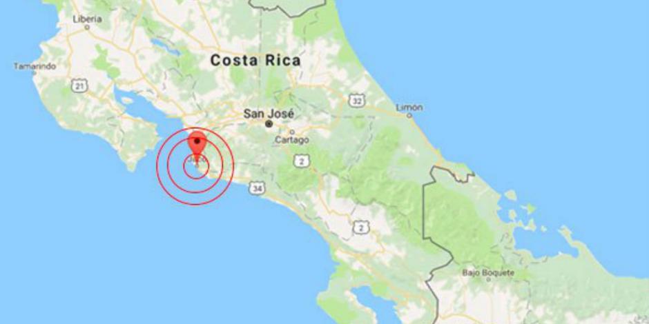 Sismo de 6.8 grados en Costa Rica; sin daños graves