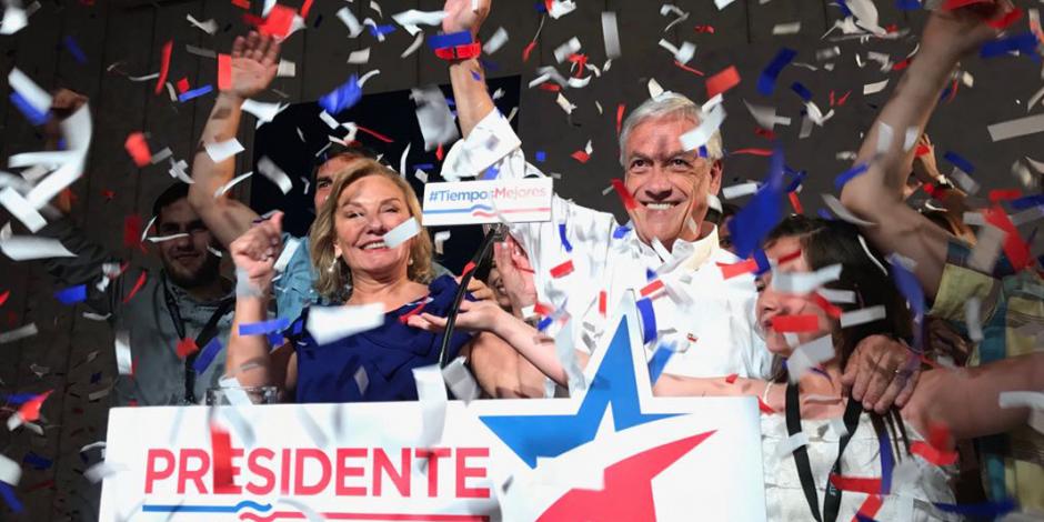 Piñera triunfa en elecciones presidenciales en Chile