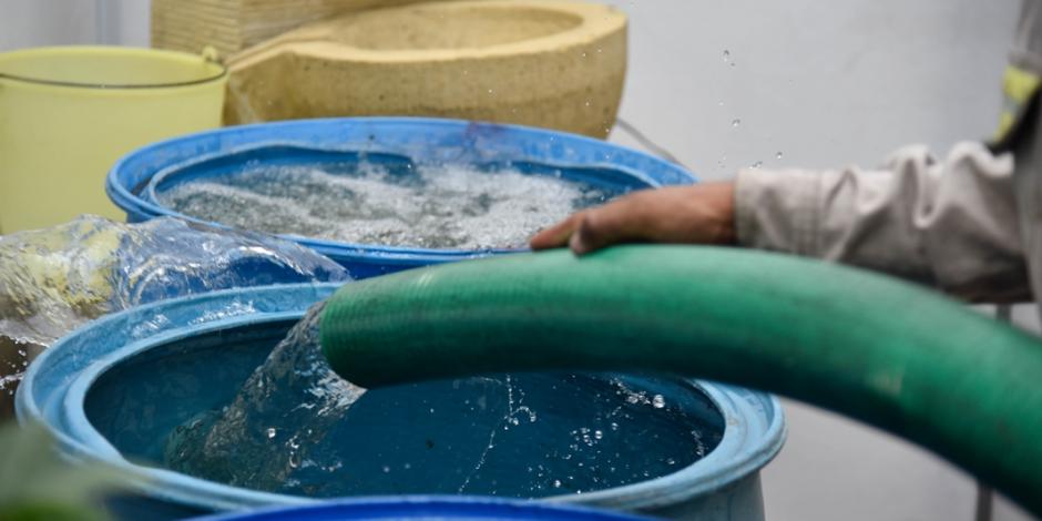 Regularizan servicio de agua al 90% en Xochimilco