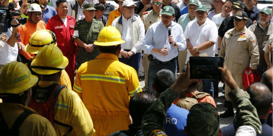 Osorio garantiza coordinación de gobiernos en rescates