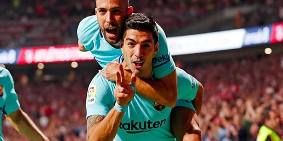 Suárez rescata al Barcelona y consigue empate contra el Atlético de Madrid