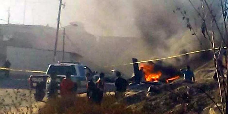 FOTOS: En plena persecución se desploma helicóptero de la SSP de Tijuana