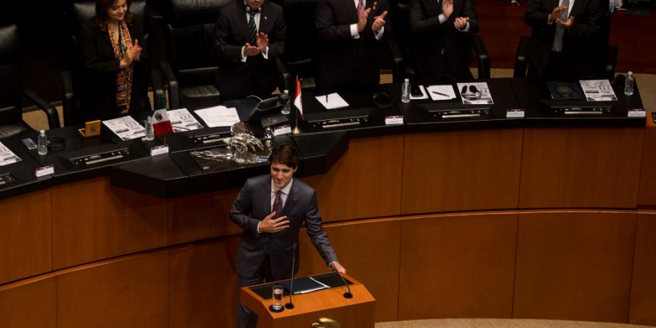 Senadores del PRI califican como exitosa visita de Trudeau a México
