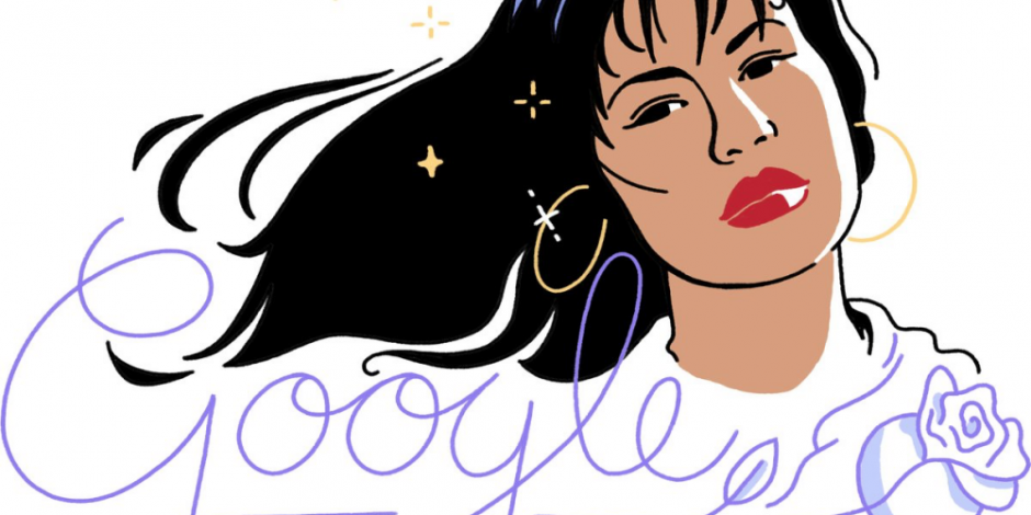 A 28 años de su debut, Selena es recordada con doodle