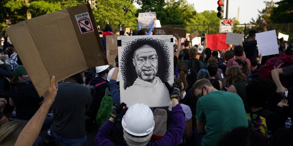Multitudes en Estados Unidos durante protesta por homicidio de George Floyd.