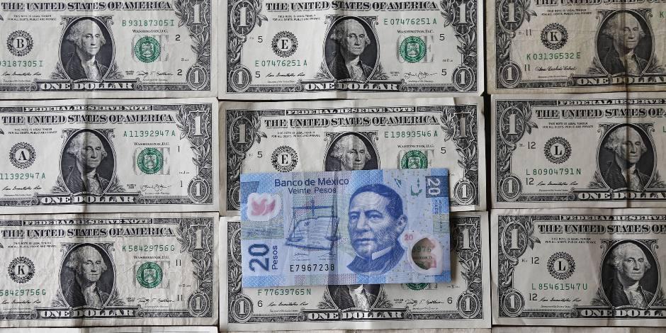 El tipo de cambio podría fluctuar entre los 22.33 y 22.58 pesos por dólar, según analistas de CI Banco